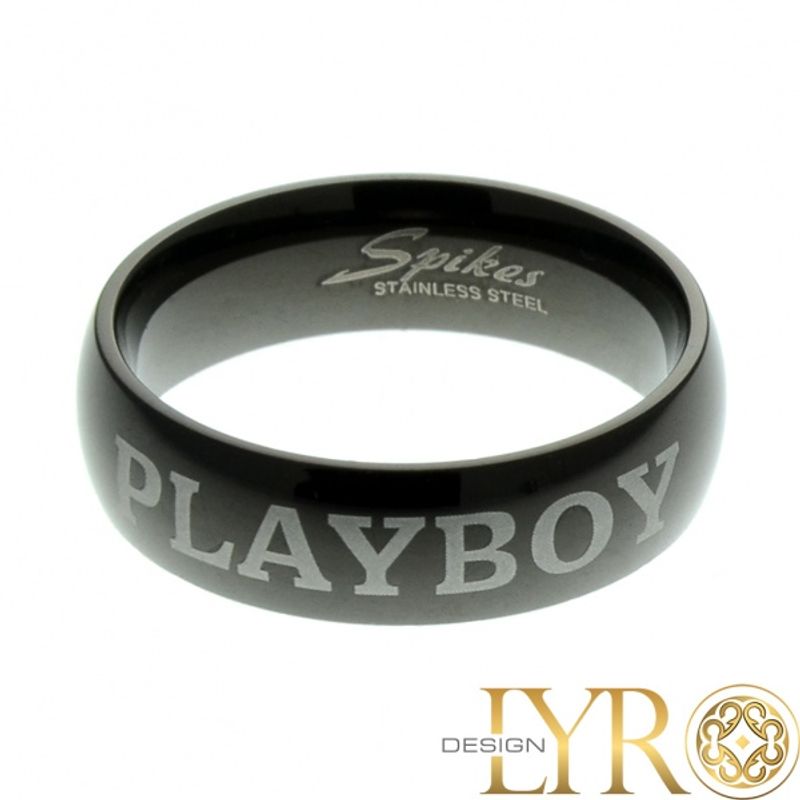 Sort Playboy - Stålring