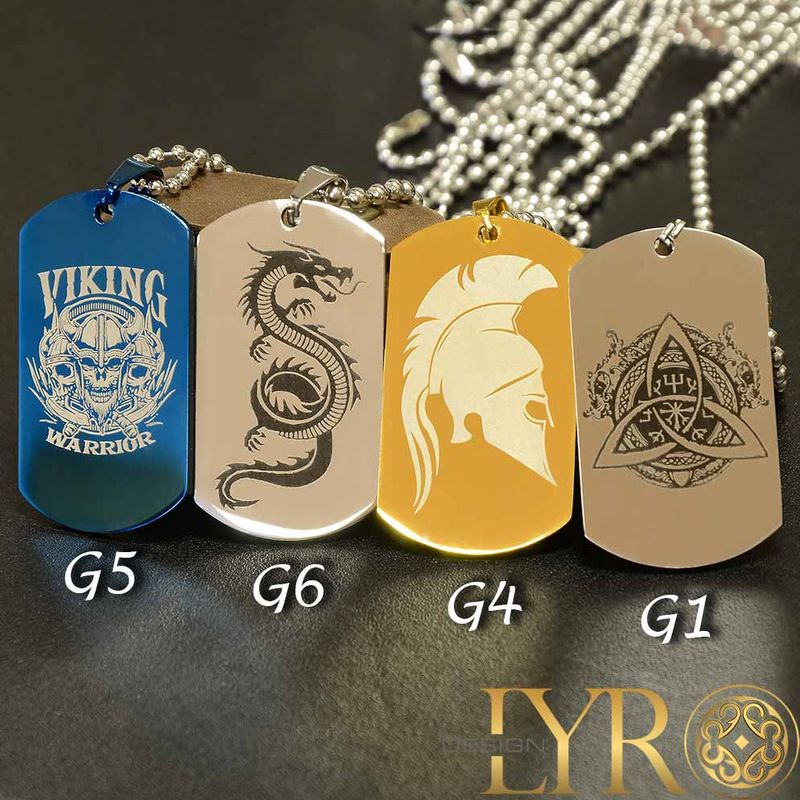  Dogtag med valgfritt motiv