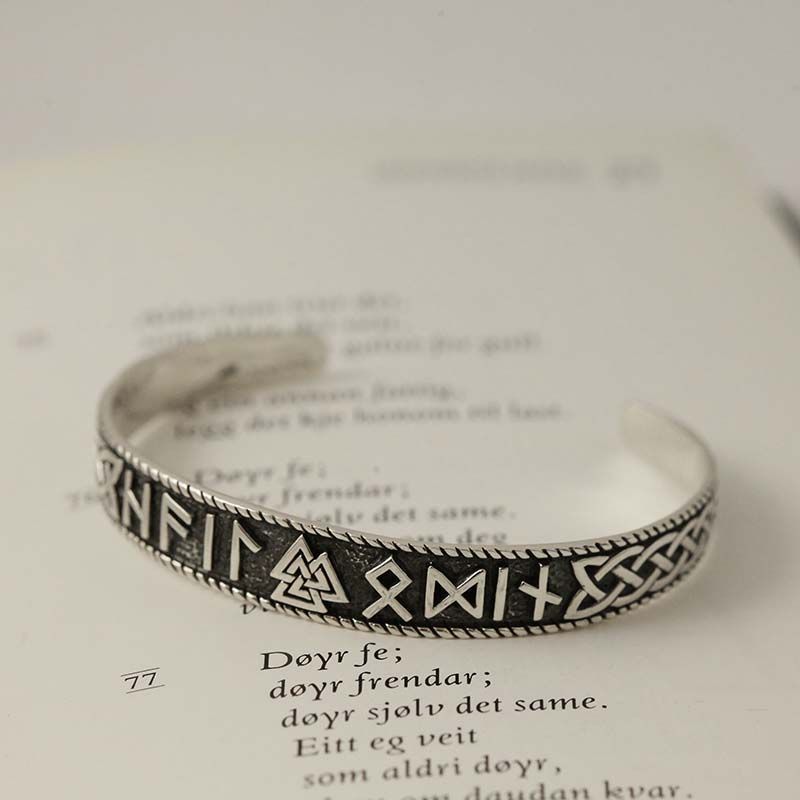 Vikinginspirert Armring - Sølv