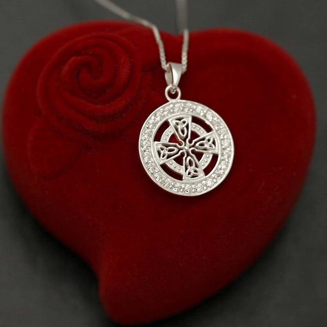 Hovedbilde Det Keltiske Kors - Sølvanheng m/Cubic Zirconia