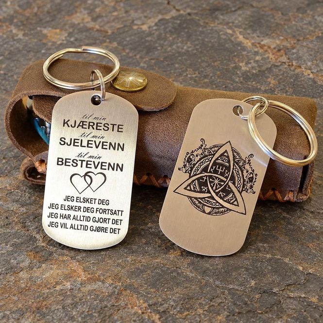 Hovedbilde Nøkkelring med valgfritt motiv og tekst